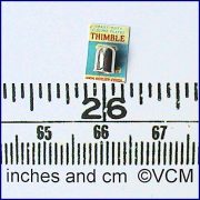 Pretty Thimble on a Display Card