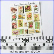 Rose Perfume Labels