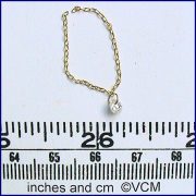 Mini Necklace with Crystal Drop