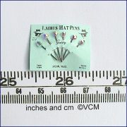 Blue Hat Pin Card