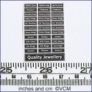Tiny Jewellery Pad Labels