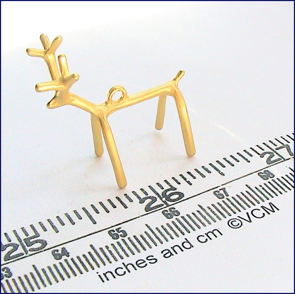 gold reindeer