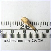 High Detail Tiny Tape Measure - Antique Yellow