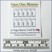 Vogue Button Card Kit Makes 10