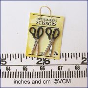 Dressmakers Scissors Hanging Display Card