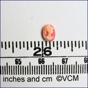 Pink & Cream 6 x 8 mm Cameo
