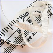 White/Pale Cream 4mm 100% Silk Ribbon - 1m