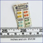 Fashionable Buttons Hanging Display Card