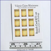 Brooch Kit Sheet - Makes 9 (Card Only)
