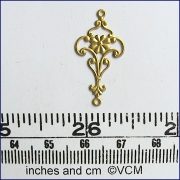 Delicate Fancy Oval Trim - Brass