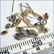Make 15 Perfume Bottle Tops - Gold & Silver