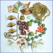 Peachy Green Quirky Tree Decorations KIT PACK