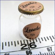 Leech Jars - Old Brown Label