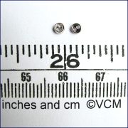 Sewable Mini Button Pair - Silver