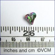 Heart Accessory - Blue AB Crystal
