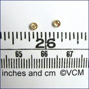 Sewable Mini Button Pair - Gold