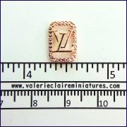 Designer Accessory - Rose Gold L V - With Border