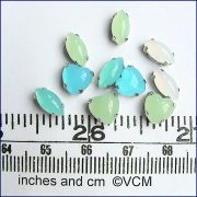 10 Aqua Blues Jewellery Findings - Ideal for Jewellery Projects! Set 5