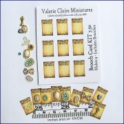 Brooch Kit Sheet - Makes 9 - Includes Jewellery!