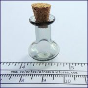 Short Bulb Grey Corked Jar