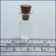 Clear Tall Corked Jar