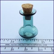 Short Bulb Green/Grey Corked Jar