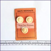 ORIGINAL SCALE Vintage Ephemera - Haute Nouveaute Buttons - Soft Red