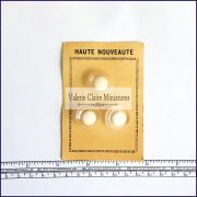 ORIGINAL SCALE Vintage Ephemera - Haute Nouveaute Buttons - Antique Cream